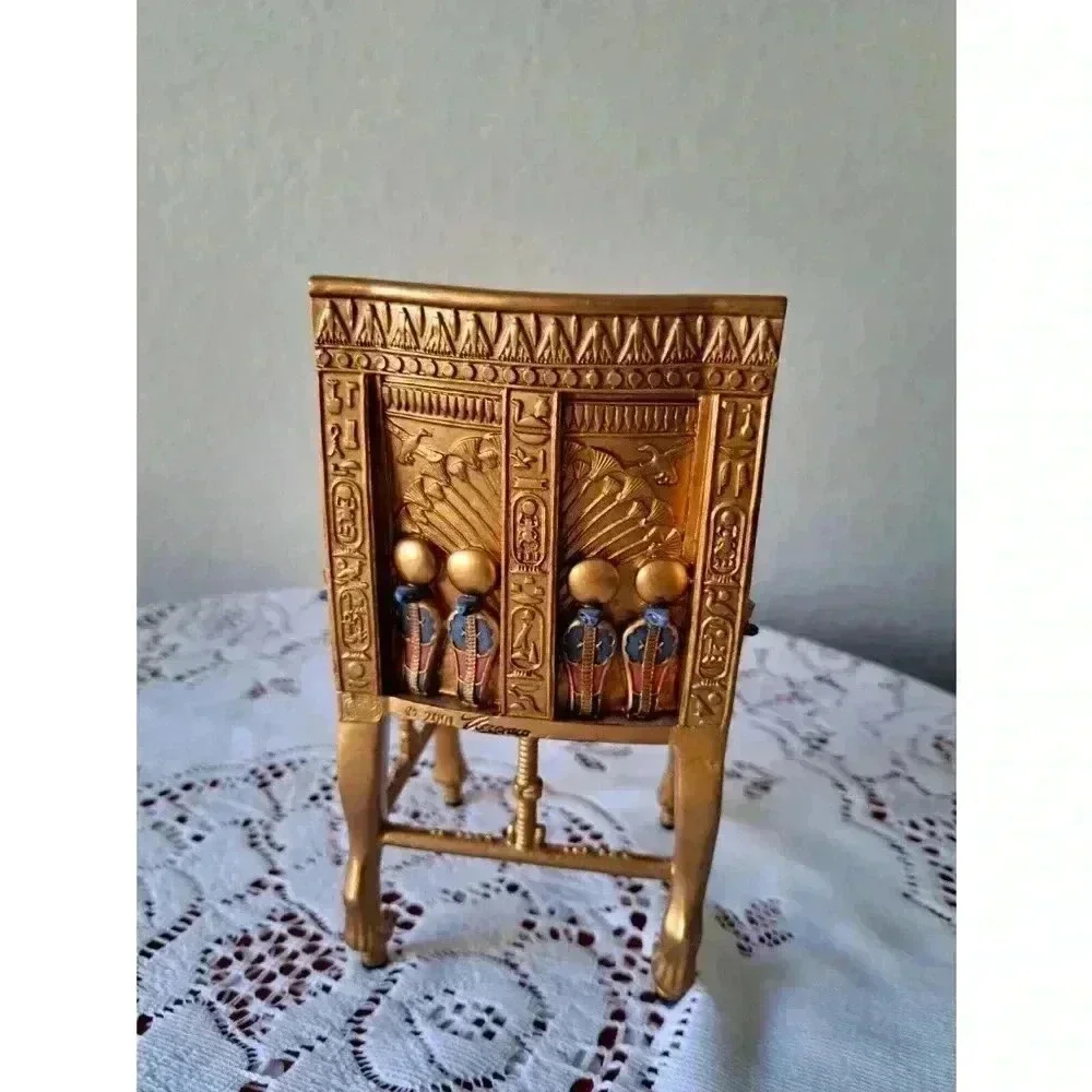 Egyptian Collection Myths & LEGENDS TUTANKHAMUN'S GOLDEN THRONE - Picture 6 of 10